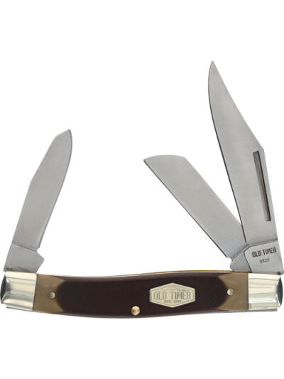 OLD TIMER KNIFE SENIOR 3-BLADE - 3" S/S DELRIN