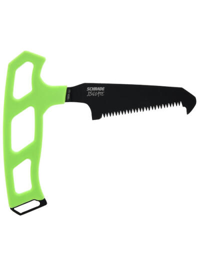 SCHRADE KNIFE ISOLATE SMALL - BONE SAW 3" T-HANDLE SK5 GREEN