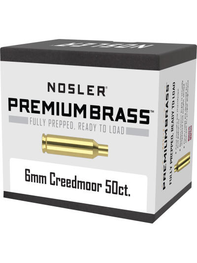 Nosler Custom Brass 6mm Creedmoor 50 pk.