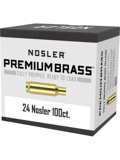 Nosler Custom Brass 24 Nosler 100 pk.