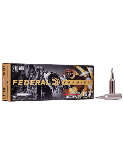 Federal P270WSMTA1 Premium Terminal Ascent 270WSM 136gr 20 Per Box/10 Case