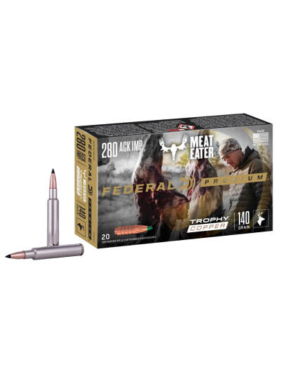 Federal P280A1TC1 Premium  280Ackley Improved 140gr Trophy Copper 20 Per Box/10 Case