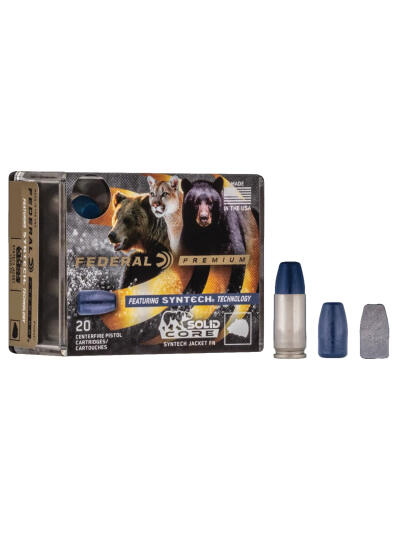 Federal P40SHC1 Premium  40S&W 200gr Solid Core Synthetic Flat Nose 20 Per Box/10 Case