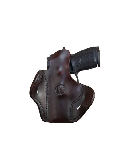 1791 Gunleather ORBH24SSBRR BH2.4S Optic Ready OWB Size 2.4S Signature Brown Leather Belt Slide Fits FN 509/HK VP9SK Right Hand