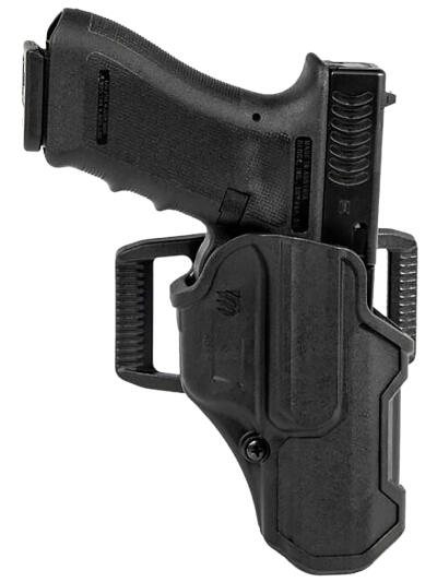 Blackhawk 410703BKR T-Series L2C Non-Light Bearing OWB Black Polymer Belt Slide Fits Colt 1911 w/wo Rail Right Hand