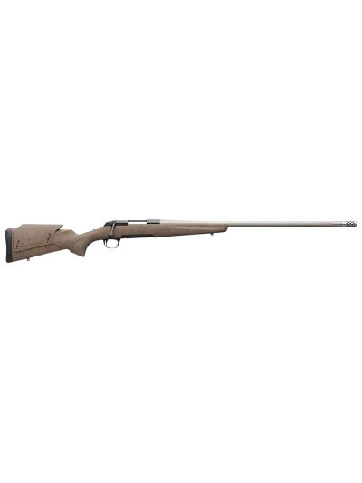 Browning 035514297 X-Bolt Western Hunter Long Range 300 PRC 3+1 26" MB Matte Blued Spider Webbed Flat Dark Earth Cerakote Hard Core Fiber-Fusion with Adjustable Comb Stock Right Hand (Full Size)