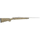 Howa HHS63113 M1500 HS Precision 308 Win 5+1 22", Stainless Steel Metal Finish & Green Black Webbed Fixed HS Precision Stock