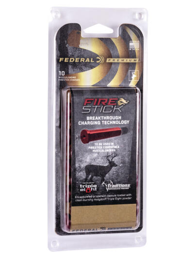 Federal PMZFS100T8 Premium Fire Stick 50Cal 100gr 10 Per Box/10 Case *For Traditions Nitro Only