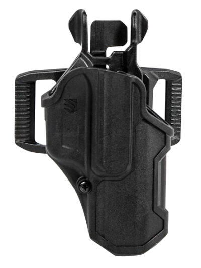 Blackhawk 410200BKL T-Series L2C Light Bearing OWB Black Polymer Belt Slide Compatible w/Glock 17/19/22/23/31/32/45/47 Left Hand