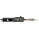CobraTec Knives SSWCTK1SDAG1SS CTK-1  Small 2.75" OTF Dagger Part Serrated D2 Steel Blade/ Stonewashed Aluminum Handle Features Glass Breaker Includes Pocket Clip