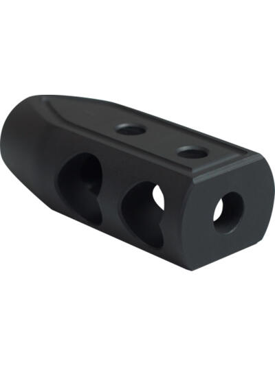 Timber Creek Outdoors 308HBBLC Heart Breaker Muzzle Brake Black Cerakote with 5/8"-24 tpi Threads for 308 Win AR-Platform