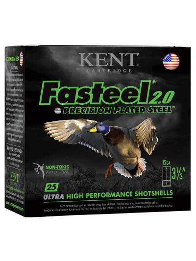Kent Cartridge K1235FS403 Fasteel 2.0  12 Gauge 3.50" 1 3/8 oz 3 Shot 25 Per Box/ 10 Case