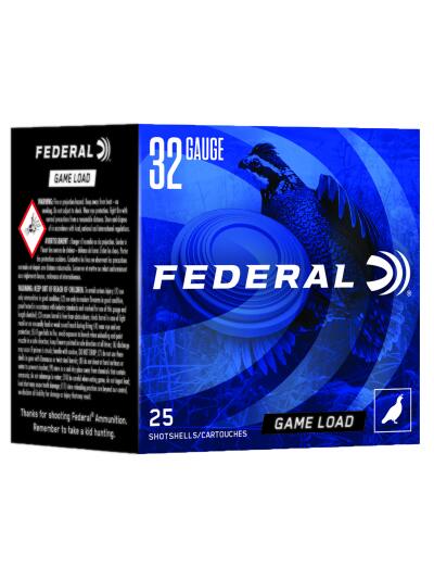Federal N1328 Game-Shok Heavy Field 32Gauge 2.50" 1/2oz 8Shot 25 Per Box/10 Case