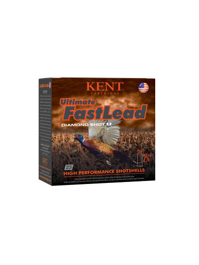 Kent Cartridge K122UFL405 Ultimate Fast Lead 12Gauge 2.75" 1 3/8oz 5Shot 25 Per Box/10 Case