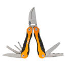 AccuSharp 085C Sportsman's  Black/Orange Folding Plain Blade Includes Nylon Case with Belt Clip