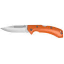 AccuSharp 712C Lockback  3" Folding Clip Point Plain Stainless Steel Blade/Blaze Orange G10 Handle Includes Allen Wrench