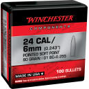 Winchester Ammo WB243SP80X Centerfire Rifle  243Win 80gr Pointed Soft Point 100 Per Box/10 Case
