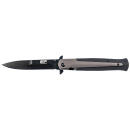 Smith & Wesson Knives 1085899 M&P Tactical Stiletto 4" Folding Spear Point Plain Stainless Steel Blade FRN Black/FDE Includes Pocket Clip
