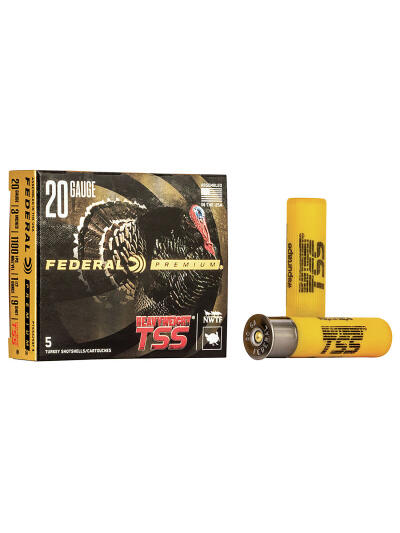 Federal PTSSX259F9 Premium Turkey Heavyweight TSS 20Gauge 3" 1 1/2oz 9Shot 5 Per Box/50 Case