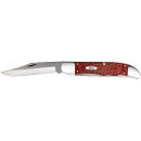 Case 00189 Hunter  4.10" Folding Clip/Skinner Plain As-Ground Tru-Sharp SS Blade/Jigged Rosewood Handle