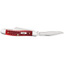 Case 00786 Stockman  Medium 2.57"/1.88"/1.71" Folding Clip/Sheepsfoot/Spey Plain Mirror Polished Tru-Sharp SS Blade/Corn Cob Jigged Old Red Bone Handle