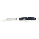 Case 02806 Stockman  Medium 2.42"/1.58"/1.57" Folding Clip/Sheepsfoot/Pen Plain Mirror Polished Tru-Sharp SS Blade/Rogers Corn Cob Jigged Blue Bone Handle