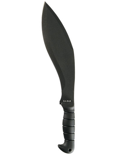 Ka-Bar 1249 Kukri  11.50" Black SK-5 Steel Blade/ Black TPR Handle 17" Long Includes Sheath