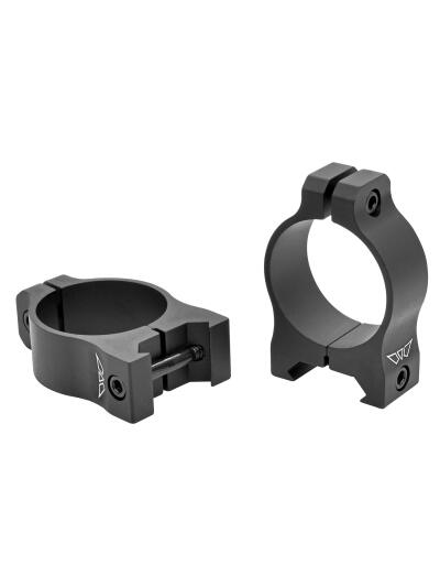 Warne V413M Scope Rings Vapor Matte Black 30mm Low 0 MOA