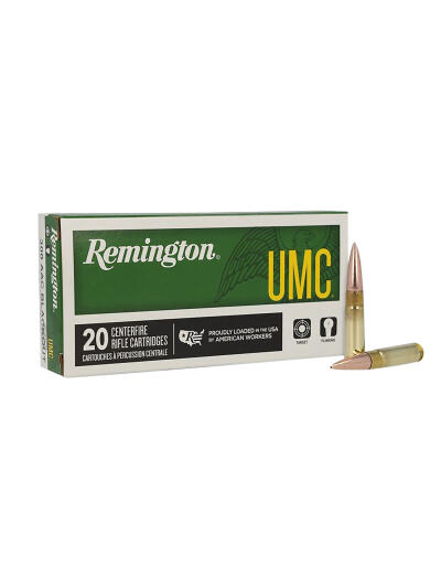 Remington Ammunition 26854 UMC  300Blackout 150gr Full Metal Jacket 20 Per Box/10 Case