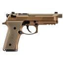 Beretta USA JS92QM9A4GM M9A4 Centurion 9mm Luger 5.10" Barrel 18+1, Flat Dark Earth Cerakote Polymer Frame, Serrated Steel Optic Cut Slide, Polymer Grip & Decocker Safety