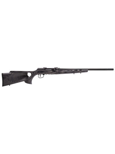 Savage Arms 47800 A Series Matte Gray Full Size 17 WSM 8+1 22" High Luster Heavy Barrel, High Luster Drilled & Tapped Carbon Steel Receiver, Matte Gray Thumbhole Laminate Stock, Right Hand