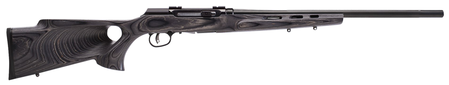 Savage Arms 47800 A Series Matte Gray Full Size 17 WSM 8+1 22" High Luster Heavy Barrel, High Luster Drilled & Tapped Carbon Steel Receiver, Matte Gray Thumbhole Laminate Stock, Right Hand