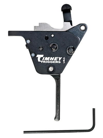 Timney Triggers CZ457ST Replacement Trigger  Straight Trigger with .10-2 lbs Draw Weight & Black Oxide Finish for CZ 457