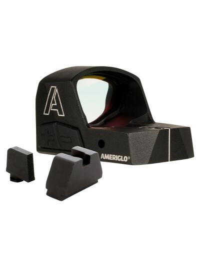 AmeriGlo HVN04 Haven Carry Ready Combo Matte Black 1 x 1.10" x 0.75" 5 MOA  Red Dot