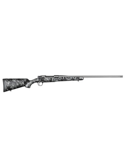 Christensen Arms 8010108600 Mesa FFT 300 PRC 3+1 22" Threaded Barrel, Tungsten Gray Cerakote, Black with Gray Webbing Stock