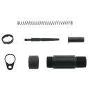 TacFire MAR139C Short Buffer Tube System  Black Anodized Aluminum with QD End Plate for AR Pistol Platform