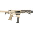 Maxim Defense MXM48173 CPS MD9 9mm Luger Caliber with 5.50" Barrel, Arid Brown Anodized Metal Finish, Black Maxim CQB Brace & Polymer Grip Right Hand