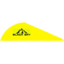 Bohning Black Sky Vane 2 in. Neon Yellow 100 pk.