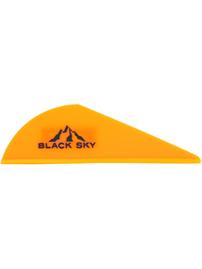 Bohning Black Sky Vane 2 in. Neon Orange 100 pk.