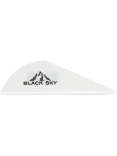 Bohning Black Sky Vane 2 in. White 100 pk.