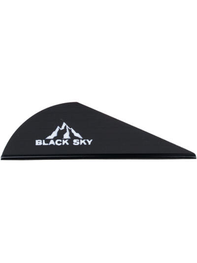 Bohning Black Sky Vane 2 in. Black 100 pk.