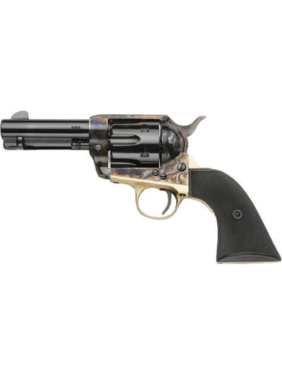 Pietta Gunfighter Revolver 9mm 3.5 in. Checkered Black Polimer Grip 6 rd.