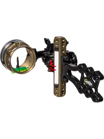 Axcel LANDSLYDE Slider Tactical Bowhunting Sight AVX-41 Scope 1 Pin .010 Green Fiber