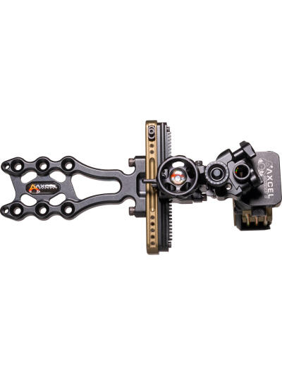 Axcel LANDSLYDE Slider Tactical Bowhunting Sight AccuStat II Micro 4 Pin .019