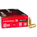 Federal C40180A400 Champion Training 40S&W 180gr Full Metal Jacket 400 Per Box/1 Case *Loose