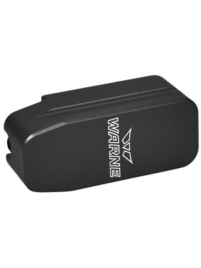 Warne 5001 Magazine Extension  Extension PMAG 556 5rd Compatible w/ PMAG 30 Round Magazines Black Hardcoat Anodized Aluminum