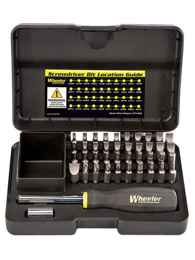 Wheeler 4001006 Gunsmithing Screwdriver Set Black 43 Pieces
