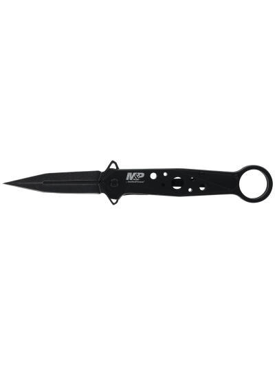Smith & Wesson Knives 1193183 M&P Folding Dagger Folding Dagger Plain Black 8Cr13MoV SS Blade