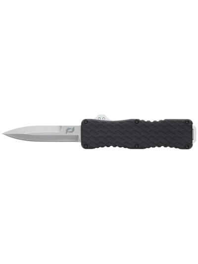Schrade 1135967 Uproar  D/A OTF Bayonet Plain Satin D2 Steel Blade 4.25" Aluminum Handle