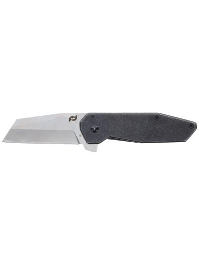 Schrade 1182277 Slyte Compact 2.40" Folding Plain Satin D2 Steel Blade 3.50" Dark Stonewash Stainless Steel Handle